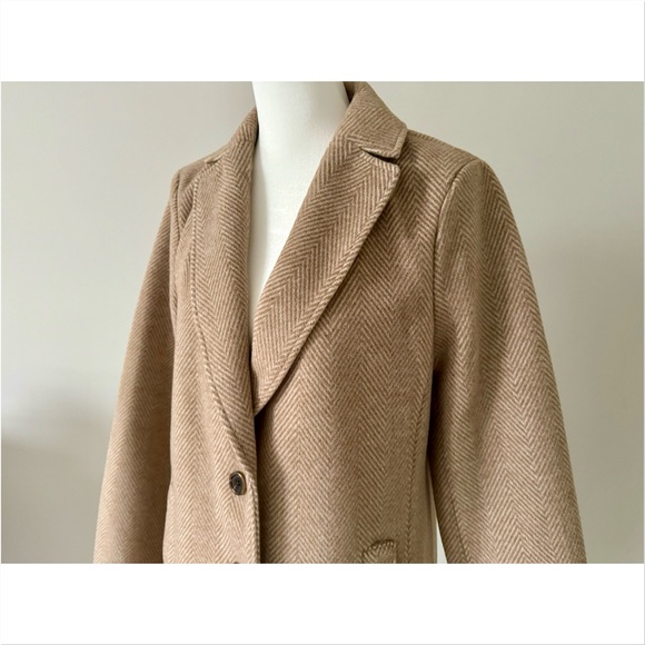 J.Crew Factory Herringbone Topcoat - Picture 6 of 12